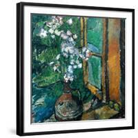 Jug with Flowers-Olga Vladimirovna Rozanova-Framed Giclee Print