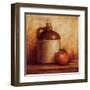 Jug with Peaches-Peggy Thatch Sibley-Framed Art Print