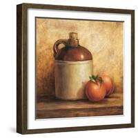 Jug with Peaches-unknown Sibley-Framed Art Print