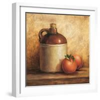 Jug with Peaches-unknown Sibley-Framed Art Print