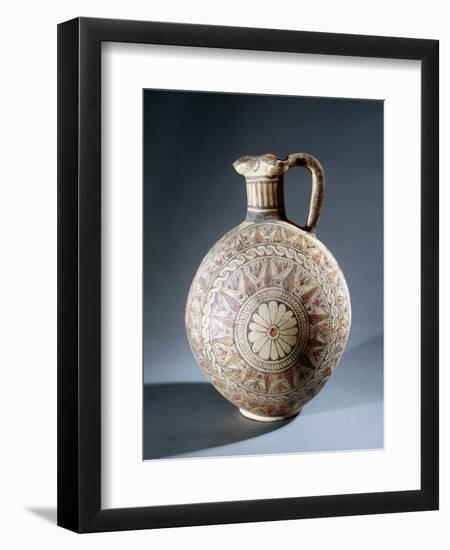 Jug with Polychrome Geometric Decoration-null-Framed Giclee Print