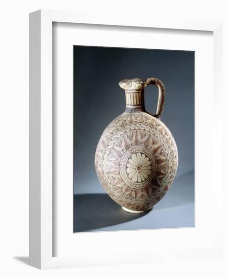 Jug with Polychrome Geometric Decoration-null-Framed Giclee Print