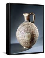Jug with Polychrome Geometric Decoration-null-Framed Stretched Canvas