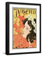 Jugend Flower Girl-null-Framed Art Print