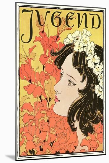 Jugend Flower Girl-null-Mounted Art Print