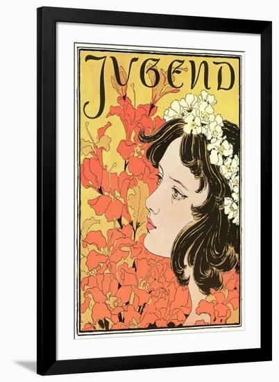 Jugend Flower Girl-null-Framed Art Print