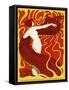 Jugend Front Cover, Naked Woman with Dragon-null-Framed Stretched Canvas