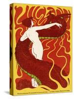 Jugend Front Cover, Naked Woman with Dragon-null-Stretched Canvas