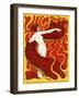 Jugend Front Cover, Naked Woman with Dragon-null-Framed Photographic Print