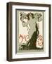 Jugend Front Cover, Naked Woman with Long Hair and Masks-null-Framed Photographic Print