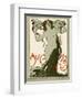 Jugend Front Cover, Naked Woman with Long Hair and Masks-null-Framed Photographic Print