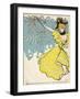 Jugend Front Cover, Woman in a Yellow Dress-null-Framed Art Print