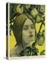 Jugend Front Cover, Young Woman with Apple Tree-Julie Wolfthorn-Stretched Canvas
