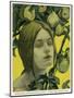 Jugend Front Cover, Young Woman with Apple Tree-Julie Wolfthorn-Mounted Art Print
