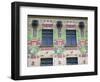 Jugendstil Building, Majolikahaus, Vienna, Austria-Walter Bibikow-Framed Photographic Print