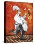 Juggler Bookends I-Frank Harris-Stretched Canvas