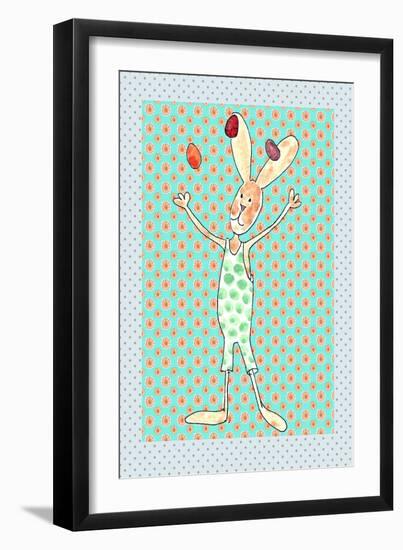 Juggler Bunny-Effie Zafiropoulou-Framed Giclee Print