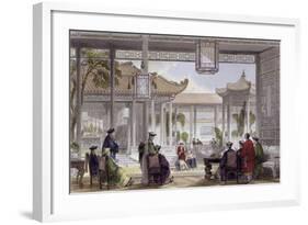 Jugglers Court Mandarin's Palace-Thomas Allom-Framed Art Print