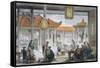 'Jugglers Exhibiting in the Court of a Mandarin's Palace', China, 1843-Thomas Allom-Framed Stretched Canvas