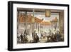 Jugglers Exhibiting in the Court of a Mandarin's Palace, 'China in a Series of Views' G.N. Wright-Thomas Allom-Framed Giclee Print