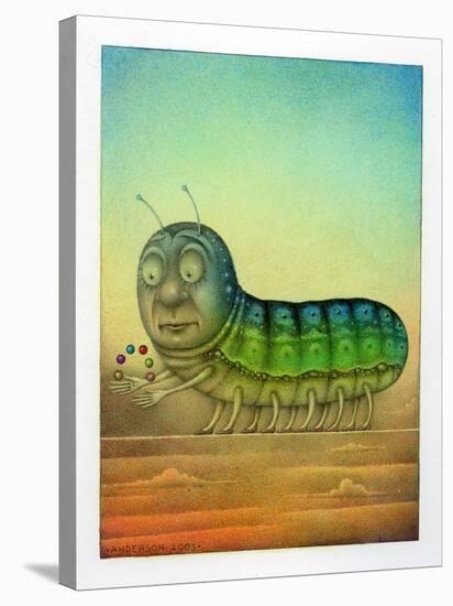 Juggling Caterpillar-Wayne Anderson-Stretched Canvas