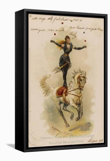 Juggling on Horseback-null-Framed Stretched Canvas