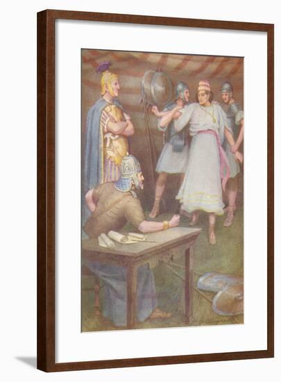 'Jugurtha came to the tent of his father-in-law unarmed', c1912 (1912)-Ernest Dudley Heath-Framed Giclee Print