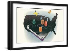 Juices across America-Found Image Press-Framed Giclee Print