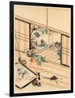 Juichidanme - Act Eleven of the Chushingura - Assualt on Kira Yoshinaka's Home - Pursuing the Guar-null-Framed Giclee Print