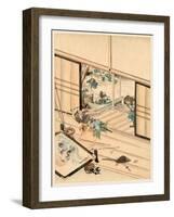 Juichidanme - Act Eleven of the Chushingura - Assualt on Kira Yoshinaka's Home - Pursuing the Guar-null-Framed Giclee Print