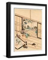 Juichidanme - Act Eleven of the Chushingura - Assualt on Kira Yoshinaka's Home - Pursuing the Guar-null-Framed Giclee Print