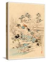 Juichidanme - Act Eleven of the Chushingura - Assualt on Kira Yoshinaka's Home - Pursuing the Guar-null-Stretched Canvas