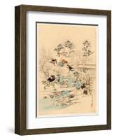 Juichidanme - Act Eleven of the Chushingura - Assualt on Kira Yoshinaka's Home - Pursuing the Guar-null-Framed Giclee Print