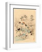 Juichidanme - Act Eleven of the Chushingura - Assualt on Kira Yoshinaka's Home - Pursuing the Guar-null-Framed Giclee Print