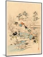 Juichidanme - Act Eleven of the Chushingura - Assualt on Kira Yoshinaka's Home - Pursuing the Guar-null-Mounted Giclee Print