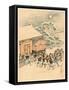 Juichidanme - Act Eleven of the Chushingura - Breaking Down the Entrance Between 1800 and 1850-null-Framed Stretched Canvas