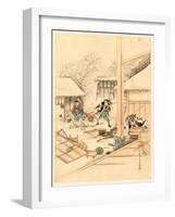 Juichidanme - Act Eleven of the Chushingura - Discover Kira's Hiding Place-null-Framed Giclee Print