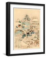 Juichidanme - Act Eleven of the Chushingura - Searching the Grounds Between 1800 and 1850 Print-null-Framed Giclee Print