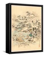 Juichidanme - Act Eleven of the Chushingura - Searching the Grounds-null-Framed Stretched Canvas