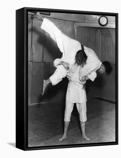 Jujitsu Throw-null-Framed Stretched Canvas