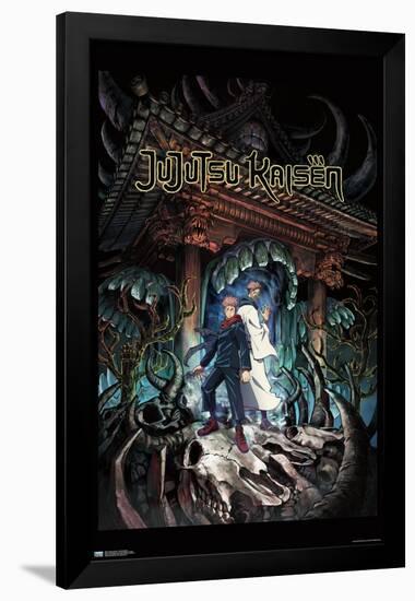 Jujutsu Kaisen - Key Art English-Trends International-Framed Poster