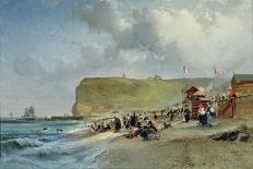Crinolines on the Beach, Fecamp, 1871-Jules Achille Noel-Giclee Print