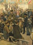 The Strike, 1899 (Oil on Canvas)-Jules Adler-Giclee Print