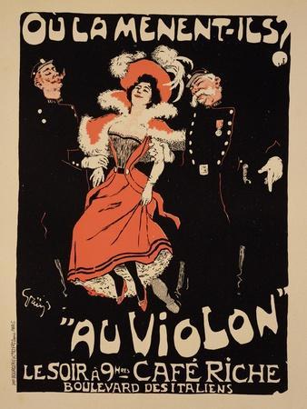 Reproduction of a Poster Advertising the "Cafe Riche," Boulevard Des Italiens, 1897