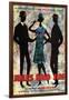 Jules and Jim, German Movie Poster, 1961-null-Framed Art Print