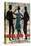 Jules and Jim, German Movie Poster, 1961-null-Stretched Canvas