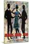 Jules and Jim, German Movie Poster, 1961-null-Mounted Art Print