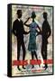 Jules and Jim, German Movie Poster, 1961-null-Framed Stretched Canvas