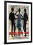 Jules and Jim, German Movie Poster, 1961-null-Framed Art Print