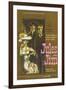 Jules and Jim, German Movie Poster, 1961-null-Framed Premium Giclee Print